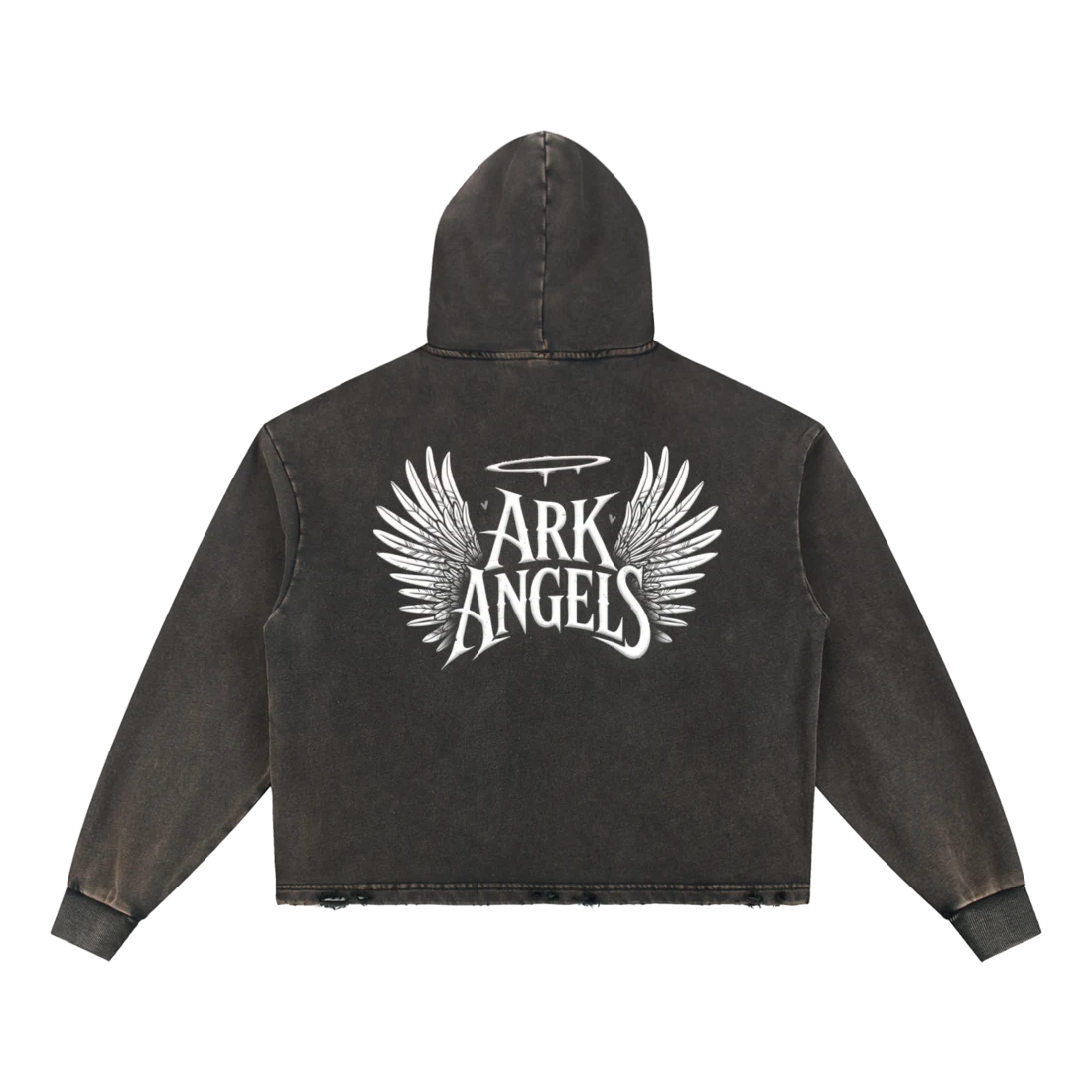 Ark Angels Hoodie, black, back view